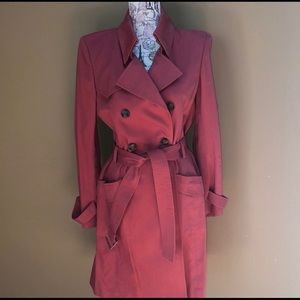 Kenneth Cole NY Orange Trenchcoat